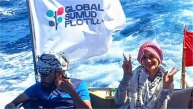 Wanda Hamida dalam misi Global Sumud Flotilla. (instagram)